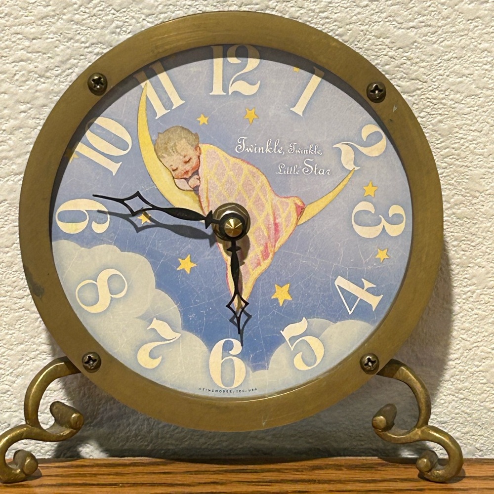 Brass Timeworks Battery Operated Clock - Picture 7 of 8